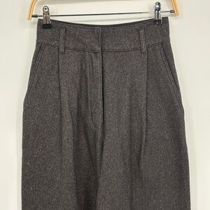 🧲 Girls of Dust Charcoal carrot barrel pleated Trousers